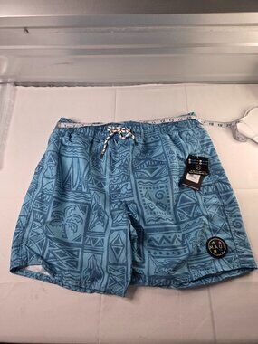 Maui and Sons Surf Co Men's Poolside Swim Trunks Size L NWT